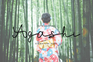 Agashi: A Script Font That Breathes Life Into Your Creations