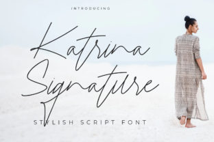 Katrina Signature Font for Crafters and Designers