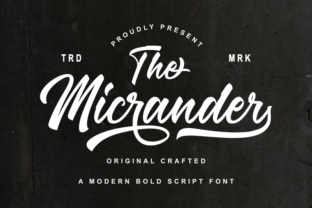 The Micrander: A Playful Script Typeface That Breathes Life Into Editorial Design