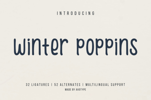 Winter Poppins: The Perfect Font for Small Business Branding
